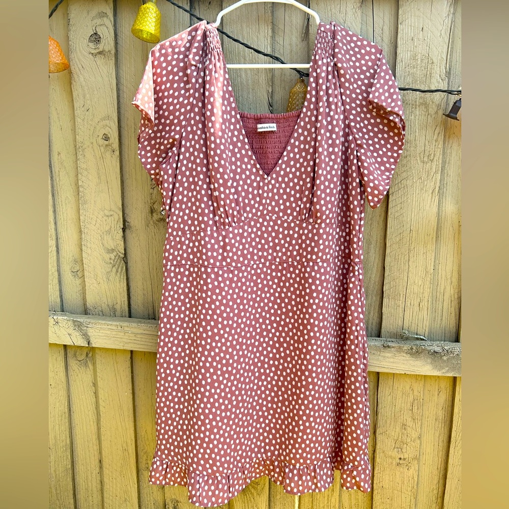 Abercrombie Polka Dot Pink Dress